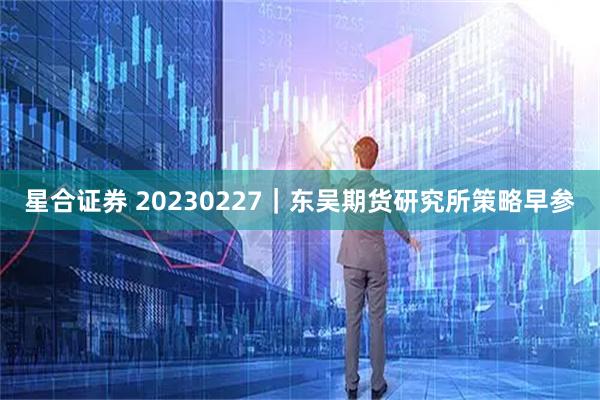星合证券 20230227｜东吴期货研究所策略早参