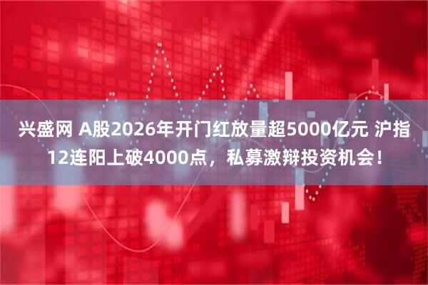 兴盛网 A股2026年开门红放量超5000亿元 沪指12连阳上破4000点,私募激辩投资机会!