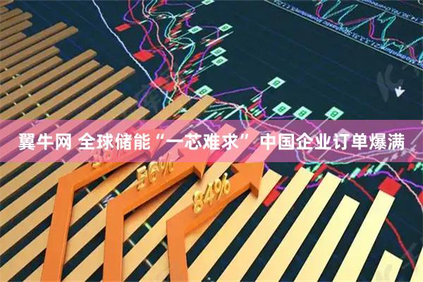 翼牛网 全球储能“一芯难求” 中国企业订单爆满